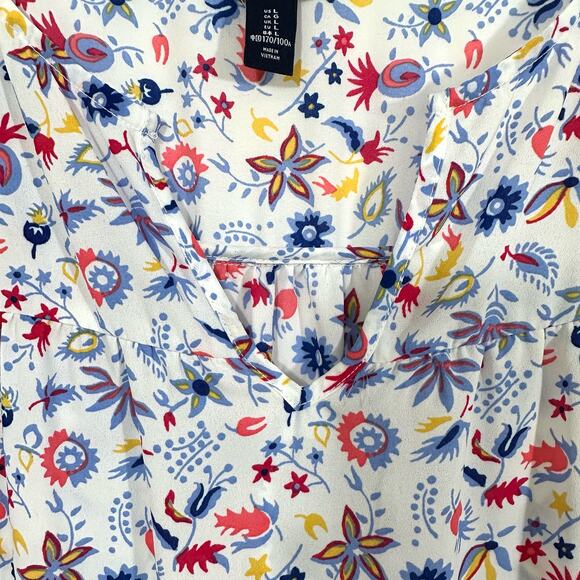 GAP Floral Long Sleeve Blouse Top Large NWT - Picture 6 of 11